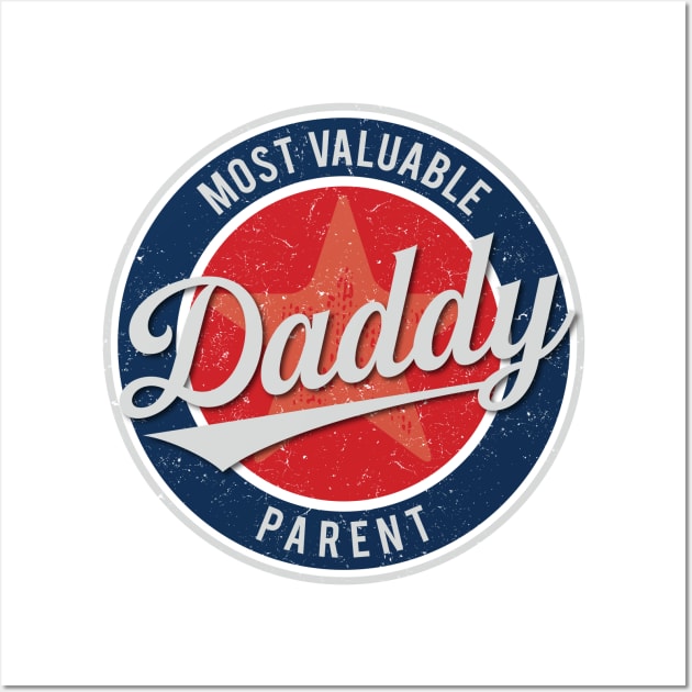 Daddy - Most Valuable Parent Wall Art by directdesign